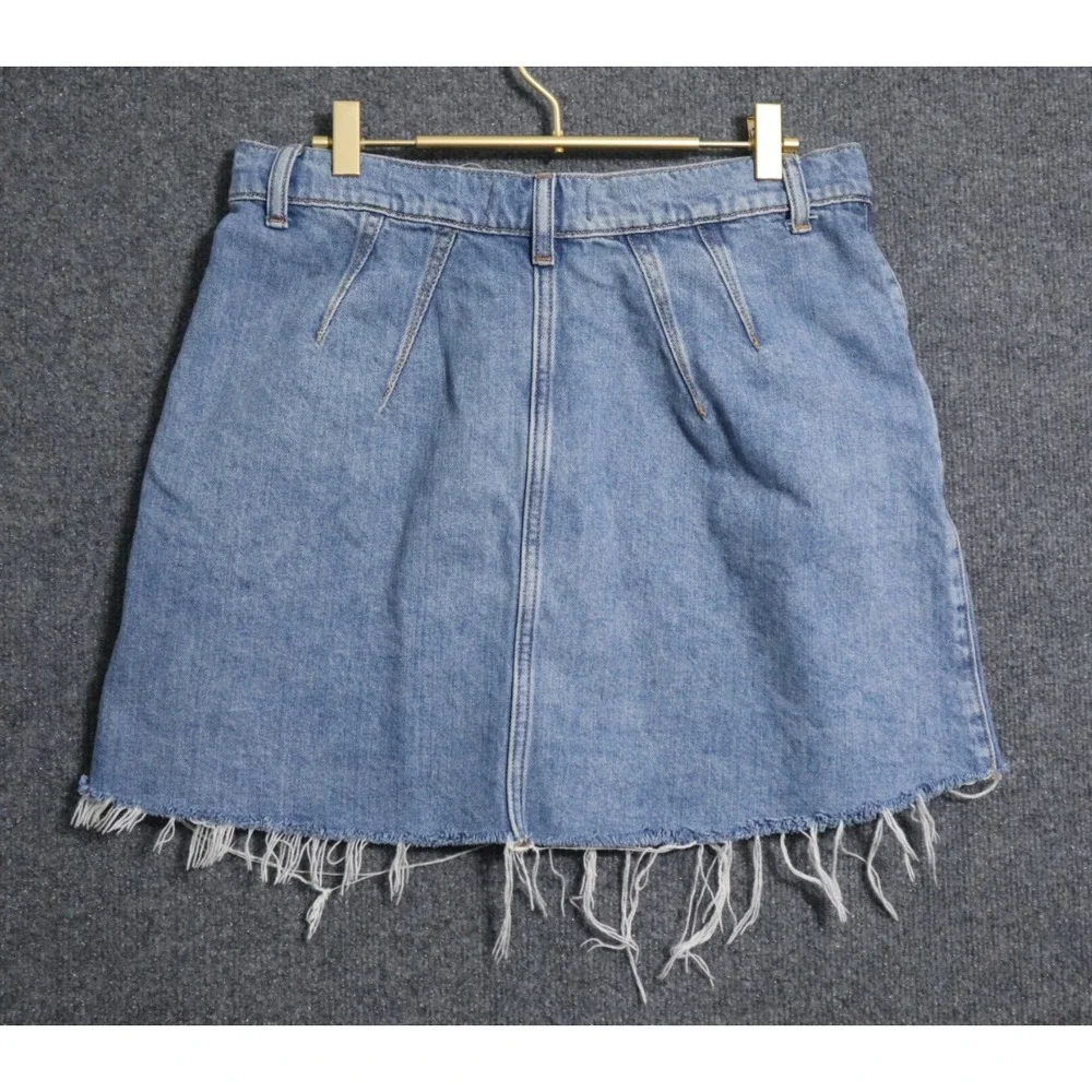 Free People Skirt Women 30 Blue Flirt‎ Denim Jean Cosmico 15.5